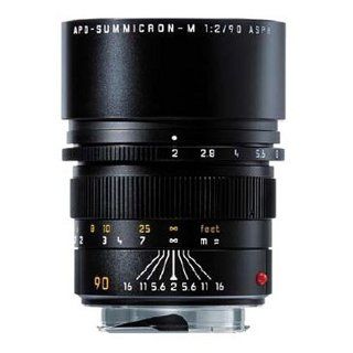 Leica 2,0 90MM APO Summicron M Objektiv schwarz Kamera