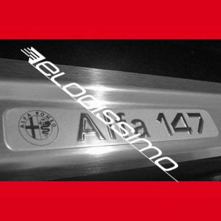 Alfa Romeo 147 Logo Einstiegsleisten 5 Türer 4 tlg. NEU