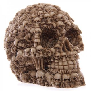 Totenkopf übersäht mit Totenköpfen Schädel Gothik Skull