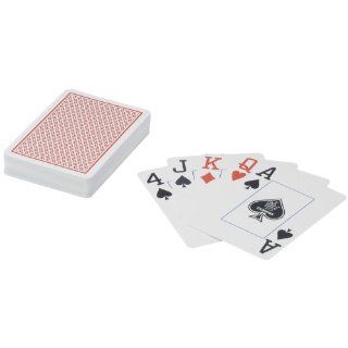 40037   Plastic Poker groß, 63 x 88 mm rot Spielzeug