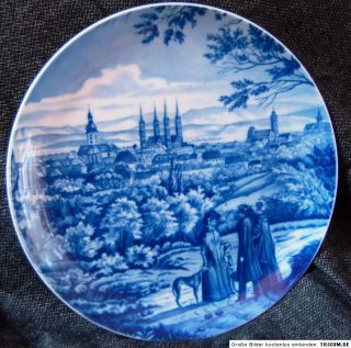 Sammelteller Fürstenberg Porzellan, Ansicht von Alt Bamberg zur