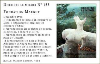Die Jägerin 1965 ORIGINAL Lithographie Derriere le miroir 155 kompl
