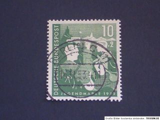 BRD Nr. 153 mit zentrischem Berlin Vollstempel Gestempelt Jugend 1952