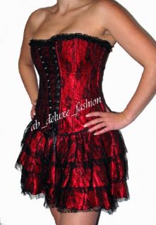 162r Gothic CORSAGEN KLEID Kostüm *MOULIN ROUGE Style*S / KARNEVAL
