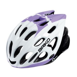 Briko Radhelm Helm Quarter Casco Bike weiß lila schwarz