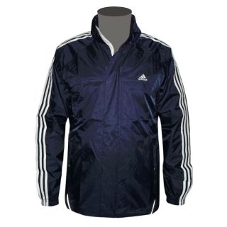 Adidas Essentials 3S Regenjacke Sportjacke dunkelblau Rain Jacket