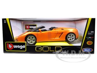 Brand new 1:18 scale diecast car model of Lamborghini Gallardo Spyder