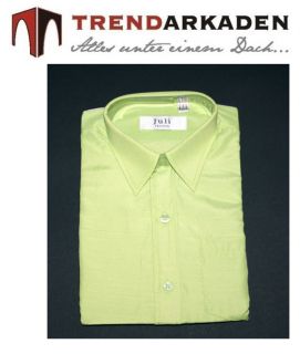 Hemd Langarm für Jungen Kiwi/Grün Gr.86 bis 164 Neu 