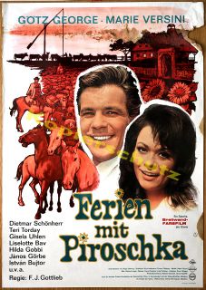 Filmplakat Götz George Ferien mit Piroschka Ungarn 1965