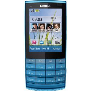 Nokia X3 02 Handy (6.1cm (2.4 Zoll) Touch&Type Display, Bluetooth