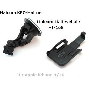 Halterung KFZ + Halteschale für Apple iPhone 4 / 4S HI 168