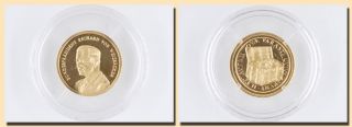 Medaille Kostbarkeiten in Gold 585 Richard v Weizsäcker
