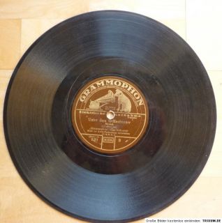 Alte Schellackplatte Grammophon Marschlied