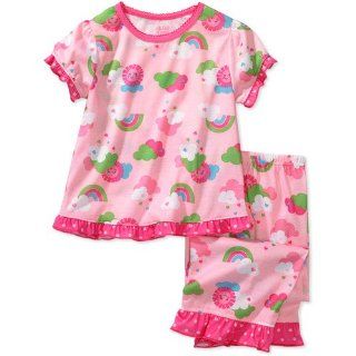 Schlafanzug (Rosa mit Rüschen) Gr. 104 110 (US 5T) Baby