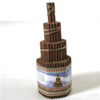 181 traditionelle Torma Incense Stupa Räucherstäbchen 95 g 15 cm