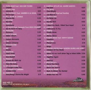 Die richtige CD, Rückseite mit den enthaltenen Titeln (Doppel CD)