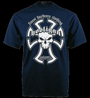 HOOLIGAN T Shirt Templar   Navy Blue