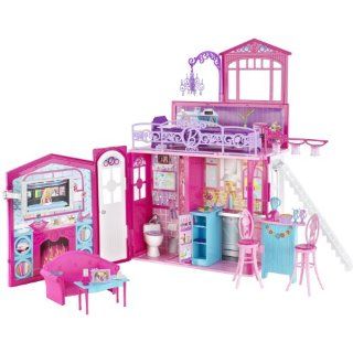 Mattel R4186 0   Barbie Glam Haus, zusammenklappbar, mit Zubehör von