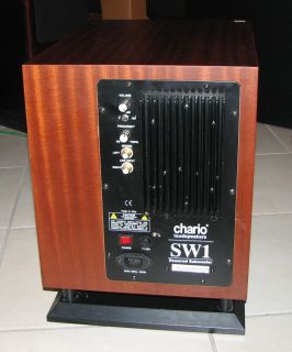 hifinet   CHARIO SW1 SUBWOOFER MADE IN ITALY LEGNO NOCE HIFINET