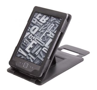 Schutzhülle für  Kindle eReader 4, mit Stand, schwarz + LED
