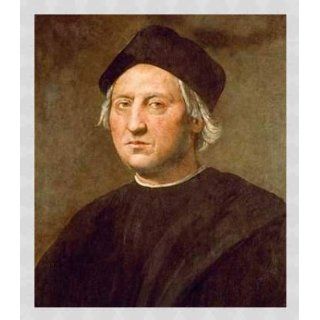 Bild mit Rahmen Ridolfo Ghirlandaio, Kolumbus/Portrait/ Ghirlandaio