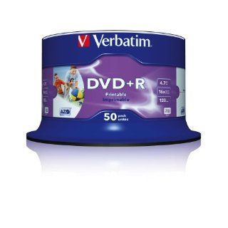 Verbatim DVD+R 16x Speed 4,7GB Printable 50er Spindel 