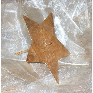 Kerzenhalter Stern aus Metall messing 12 cm: Küche