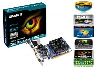 Geforce 1GB PC Grafikkarte n 210 1024 MB PCI Express aktiv