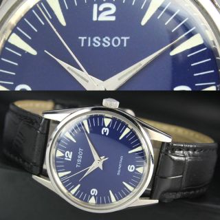 Sammler SWISS TISSOT Seastar Handaufzug Blue Radium Steel Herren Uhr