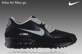 Nike Air Max 90 Gr.41 Schuhe Sneaker Leder/Textil schwarz 325018 034
