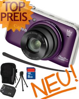 Canon Powershot SX220 LILA Digitalkamera + ZUBEHÖR 8   TESTSIEGER