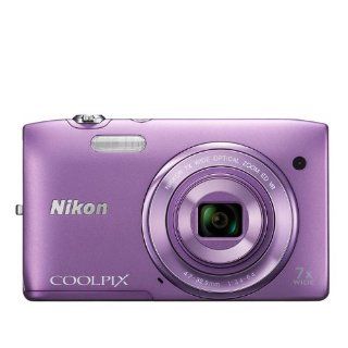 Nikon Coolpix S3500 Digitalkamera 2,7 Zoll violett Kamera