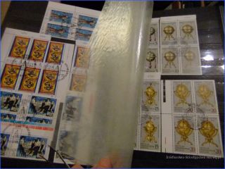 Briefmarken Kiste aus Nachlass mit 9 großen EB   viel DDR