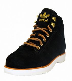 Adidas Boots Stiefel Schuhe V24936 Schwarz Leder Neu