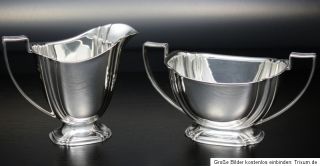 Teeservice Teekanne Silber tea set silver 1953 Coronation Mark