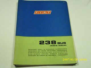 Ersatzteilkatalog Catalogo Fiat 238 BUS B B1 Karosserie