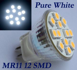 MR11 G4 12 SMD LED Lampe Birne Leuchte Licht Super weiss 12V 1,8W 5050