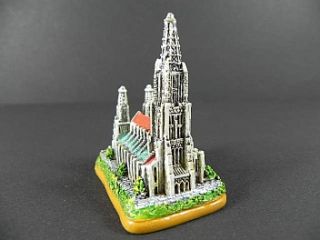 Ulm Münster Kirche Modell,Souvenir Germany Deutschland,handbemalt,Neu
