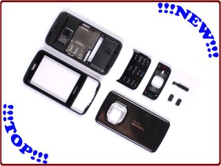 Nokia N96 Cover Komplett inkl. Tastaturen Black Gehäse Oberschale Neu