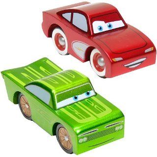 Disney Cars Holz Kollektion   2er Pack Cruisin Lightning Mc Queen und