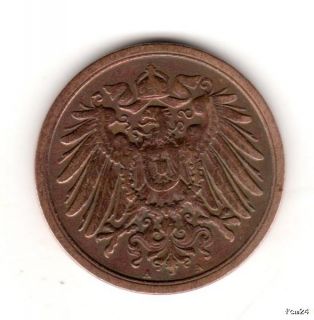 Pfennig Deutsches Reich Kaiserreich 1908 A