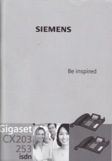 Siemens Gigaset CX 203 / CX 253 ISDN Bedienungsanleitung