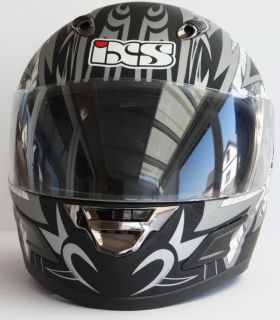 IXS Motorradhelm HX 245 XL schwarz grau Motorrad Roller Helm