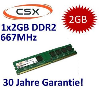 1x 2GB 2048MB RAM PC Speicher 240 polig DDR2 667 Mhz PC2 5300 DIMM 30J