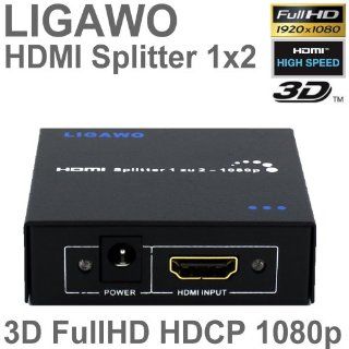 Ligawo ® HDMI Splitter 2 fach   Generation II + Enhanced 3D Signal