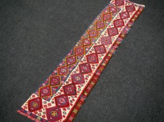Orient Teppich Kelim Kaukasus Kazak Alt Carpet 243 x 62