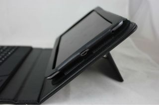 Black Bluetooth Wireless keyboard Leather Case Stand Cover for Google