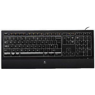 Logitech Illuminated Keyboard/920 000913 schwarz 