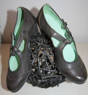 NOA NOA Schuhe Gr38 SUNITA Shoes Leder Pumps Farbe dunkles Grau Coal