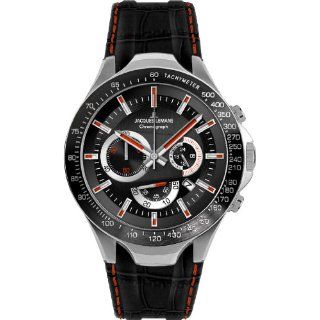 Jacques Lemans Sports Herren Armbanduhr XL Dakar Chronograph Leder 1